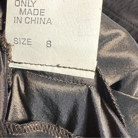 Tadashi Brown Dress Jersey Pleated and Taffeta - Picture 6 of 7